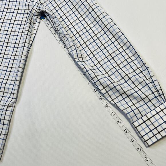 Brooks Brothers Shirt Mens 14.5 Slim Fit Plaid Stretch Non Iron Supima Cotton - Picture 11 of 11